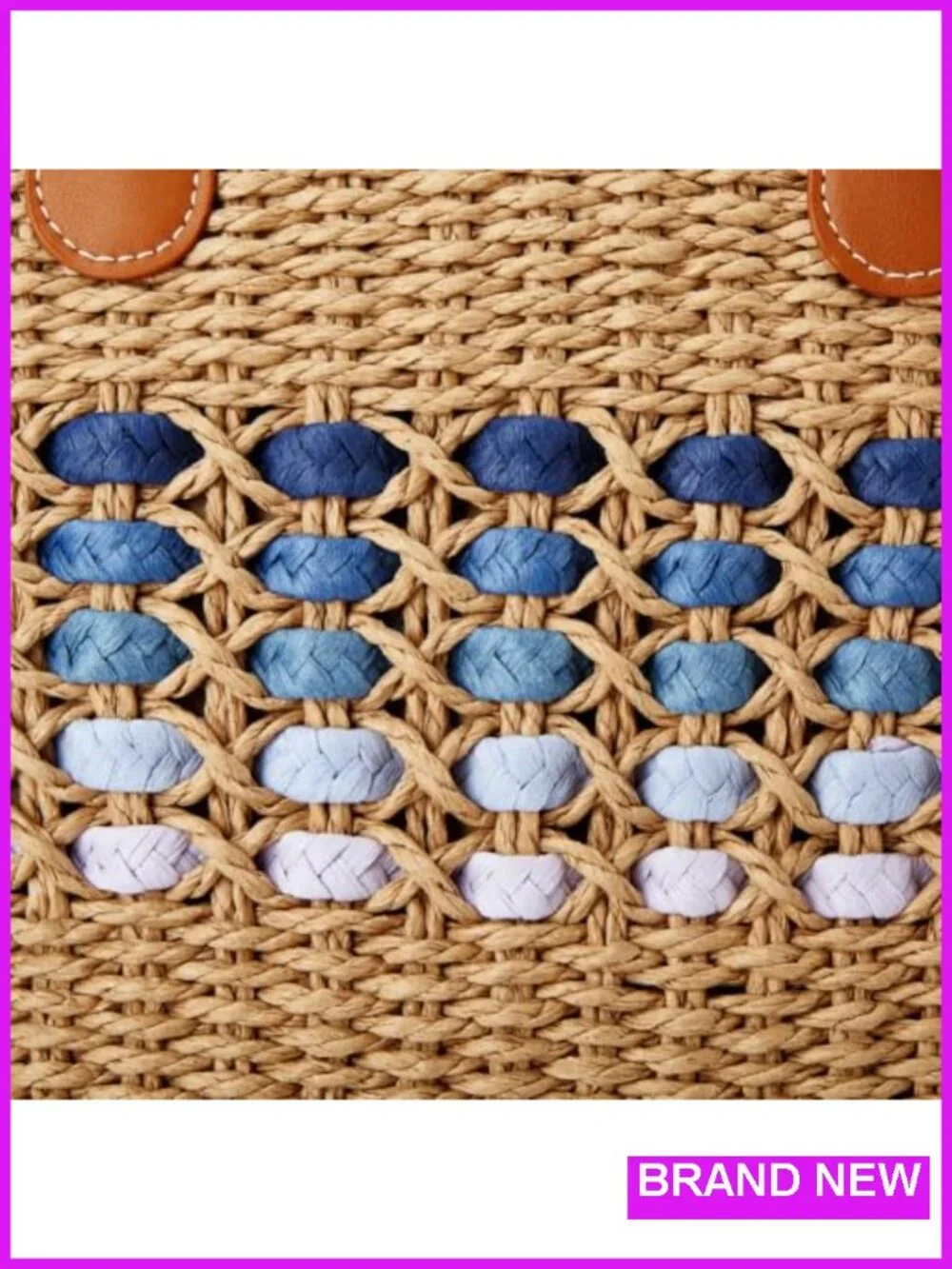 Woven Straw Tote Bag Shoulder Handbag Hobo Summer Beach Travel Purse